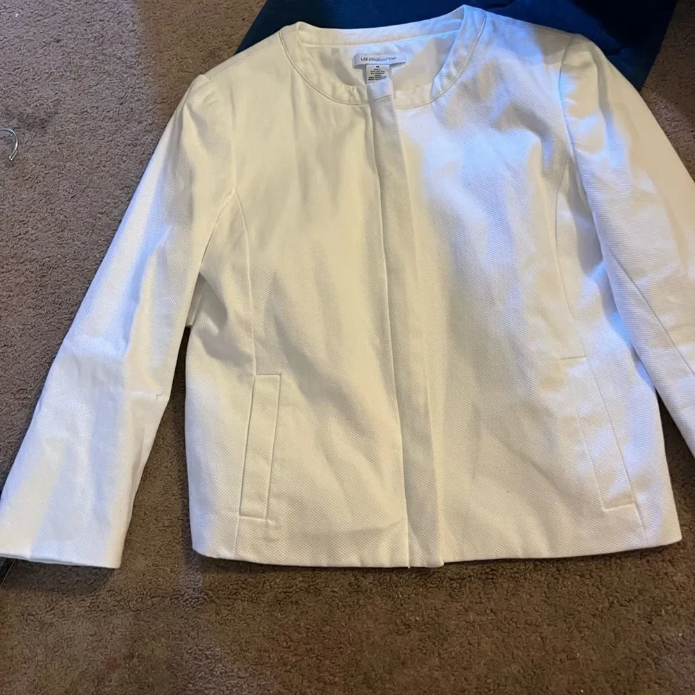 Liz Claiborne‎ medium white jacket